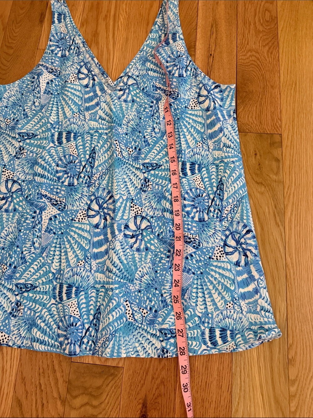💕NWOT Lilly Pulitzer Linen Aqua Blue Florin V-Neck Top - Picture 7 of 7